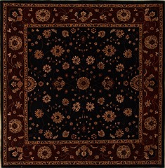 Pakistani Pishavar Blue Square 9 ft and Larger Wool Carpet 15653