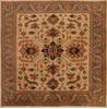 Heriz Beige Square Hand Knotted 103 X 103  Area Rug 251-15655 Thumb 0