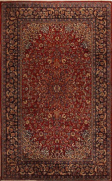 Najaf-abad Red Hand Knotted 10'0" X 16'1"  Area Rug 251-15672