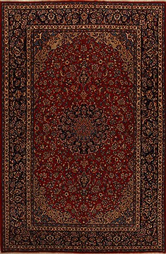Najaf-abad Red Hand Knotted 9'6" X 14'11"  Area Rug 251-15675