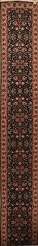 Sino-Persian Green Runner Hand Knotted 2'6" X 20'0"  Area Rug 251-15726