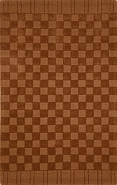 Indian Modern Brown Rectangle 5x8 ft Wool Carpet 15865