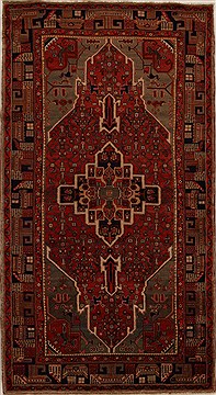 Persian Hamedan Red Runner 10 to 12 ft Wool Carpet 15918