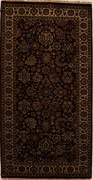 Indo-Persian Red Hand Knotted 4'0" X 7'11"  Area Rug 250-15948