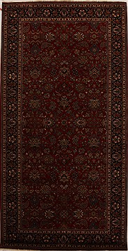 Kashmar Red Hand Knotted 6'1" X 12'0"  Area Rug 250-16066