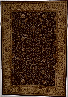 Turkish Hereke Red Rectangle 7x10 ft synthetic Carpet 17608