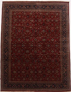 Kashmar Red Hand Knotted 11'7" X 15'2"  Area Rug 250-17680