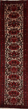 Karajeh Red Runner Hand Knotted 2'5" X 9'4"  Area Rug 100-18051