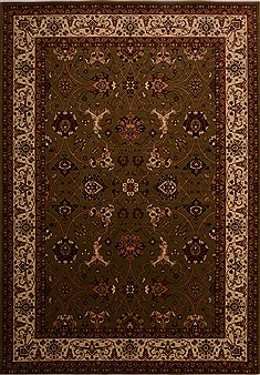 Turkish Bidjar Green Rectangle 8x11 ft synthetic Carpet 18099