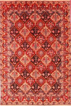 Bakhtiar Red Hand Knotted 7'0" X 10'0"  Area Rug 100-19302