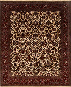 Kashmar Beige Hand Knotted 8'2" X 9'11"  Area Rug 250-19518