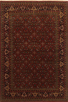 Herati Red Hand Knotted 4'11" X 7'4"  Area Rug 250-20109
