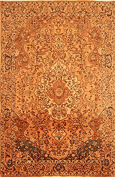 Bakhtiar Red Hand Knotted 6'10" X 10'4"  Area Rug 100-20724