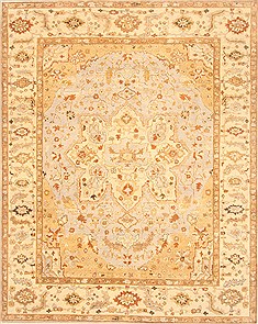 Indian Serapi Blue Rectangle 8x10 ft Wool Carpet 20818