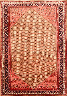 Koliai Red Hand Knotted 7'0" X 9'11"  Area Rug 100-20900