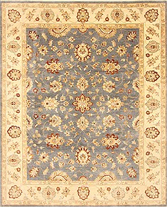 Ziegler Blue Hand Knotted 8'1" X 9'11"  Area Rug 250-21188