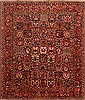 Bakhtiar Red Hand Knotted 86 X 116  Area Rug 100-21398 Thumb 0
