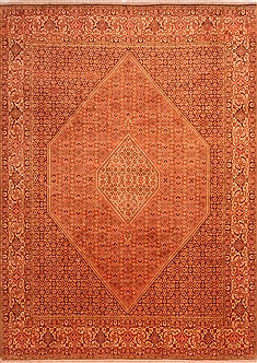 Persian Bidjar Yellow Rectangle 8x11 ft Wool Carpet 21443