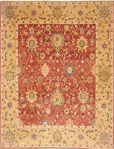 Chobi Red Hand Knotted 8'4" X 10'7"  Area Rug 250-21724
