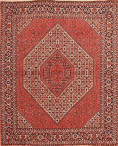 Persian Bidjar Red Square 7 to 8 ft Wool Carpet 21878