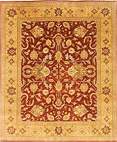 Ziegler Brown Hand Knotted 8'0" X 9'6"  Area Rug 100-22032