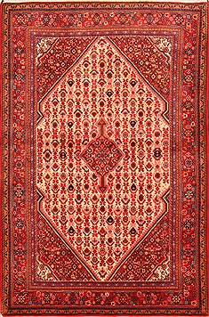 Persian Bidjar Red Rectangle 3x5 ft Wool Carpet 22084