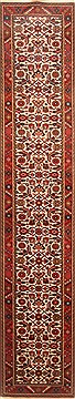 Herati Beige Runner Hand Knotted 2'8" X 13'10"  Area Rug 250-22286
