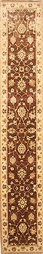 Ziegler Brown Runner Hand Knotted 2'5" X 14'0"  Area Rug 250-22318