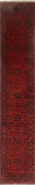 Pakistani Bokhara Red Runner 13 to 15 ft Wool Carpet 22334