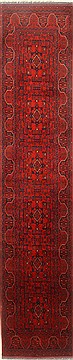 Pakistani Bokhara Red Runner 10 to 12 ft Wool Carpet 22433