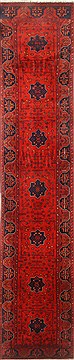 Pakistani Bokhara Red Runner 10 to 12 ft Wool Carpet 22436