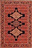Sanandaj Red Hand Knotted 55 X 74  Area Rug 100-22501 Thumb 0