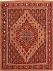 Sanandaj Red Hand Knotted 51 X 69  Area Rug 100-22522 Thumb 0