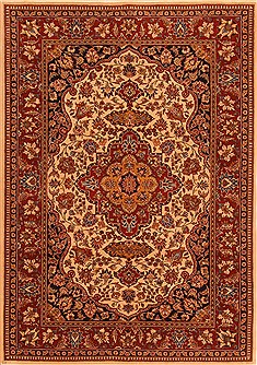 Tabriz Red Hand Knotted 4'1" X 5'10"  Area Rug 100-22718