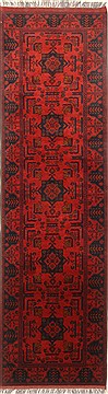 Pakistani Bokhara Red Runner 10 to 12 ft Wool Carpet 22723