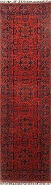 Pakistani Bokhara Red Runner 10 to 12 ft Wool Carpet 22734