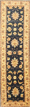 Pakistani Pishavar Blue Runner 10 to 12 ft Wool Carpet 22829