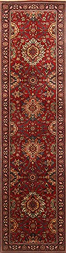 Indian Agra Red Runner 10 to 12 ft Wool Carpet 22904