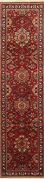 Kashmir Red Runner Hand Knotted 2'6" X 9'9"  Area Rug 250-22920