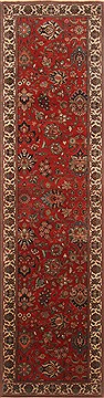 Kashmir Red Runner Hand Knotted 2'8" X 10'0"  Area Rug 250-22942