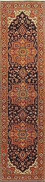 Serapi Blue Runner Hand Knotted 2'7" X 10'0"  Area Rug 250-22983