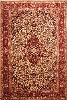 Persian Shahsavan Yellow Rectangle 7x10 ft Wool Carpet 23236