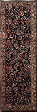 Indian Kashmir Blue Runner 6 to 9 ft Wool Carpet 23331
