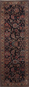 Indian Kashmir Blue Runner 6 to 9 ft Wool Carpet 23382