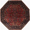 Sarouk Red Octagon Hand Knotted 50 X 50  Area Rug 250-23412 Thumb 0
