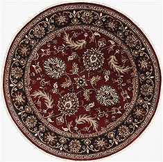 Kashmar Red Round Hand Knotted 4'11" X 4'11"  Area Rug 250-23430