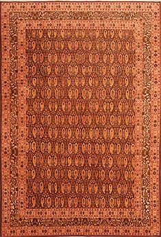 Turkish Hereke Yellow Rectangle 7x10 ft Wool Carpet 23480