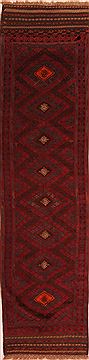 Afghan Baluch Red Runner 6 to 9 ft Wool Carpet 23557