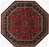 Sarouk Red Octagon Hand Knotted 62 X 62  Area Rug 250-23624 Thumb 0