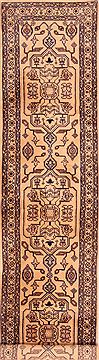 Sino-Persian Beige Runner Hand Knotted 2'4" X 10'0"  Area Rug 100-23647